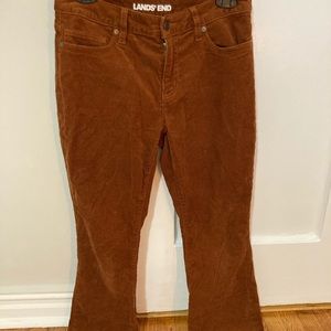 Lands’ End Dark Caramel Bootcut Corduroys | 6P